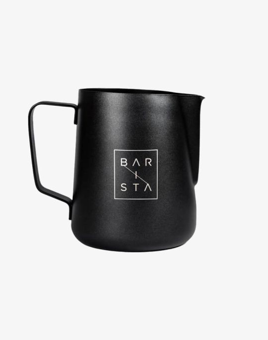 Barista Black Non-Stick Coffee Milk Frothing Jug 600ml
